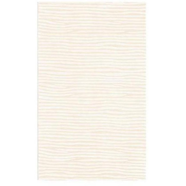 The Rug Market 72330D WAVY WHITE AREA RUG 5X8