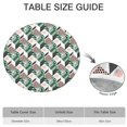 thumbnail image 6 of Green Pink Geometric Pattern Round Fitted Tablecloth with Elastic Edge,Dining Table Cover Waterproof,Outdoor Round Tablecloth for Camping,Dining,Indoor and Outdoor, 6 of 7