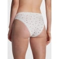 thumbnail image 2 of No Boundaries Cotton Blend Lace Hi Cut Bikini Panties, Women's XS-XXXL, 2 of 4