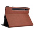 thumbnail image 4 of Allytech Galaxy Tab S8 Plus 2022 X800 Case Galaxy S7 FE 2021 T730/ S7 Plus 2020 12.4" T970 Case with S Pen Holder, Slim Leather Anti-Slip Stand Folio Cover Smart Shell with Auto Wake/Sleep - Brown, 4 of 8