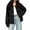 Black, variant on Edvintorg Denim Jacket for Women Fall Winter Fashion Loose Casual Jean Jackets with Pocket Button Down Women's Clothes Black L