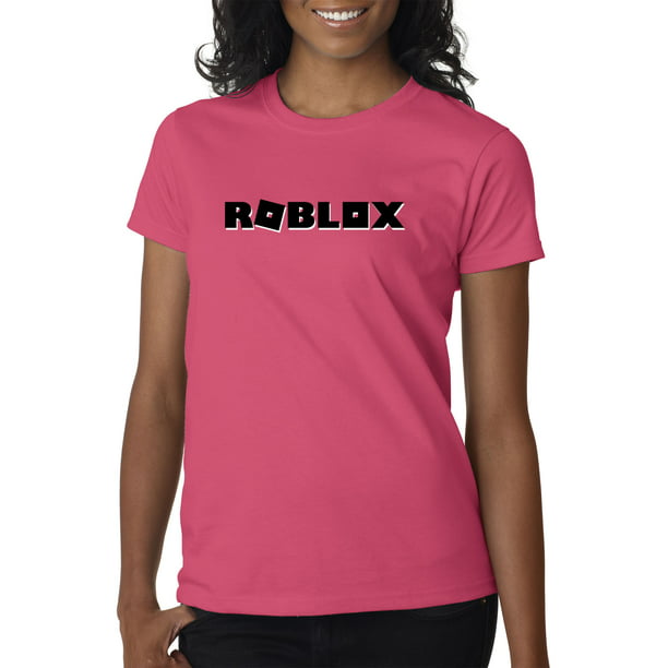 New Way New Way 1168 Women S T Shirt Roblox Block Logo Game Accent Small Heliconia Walmart Com Walmart Com - red hoodie with headphones roblox shirt