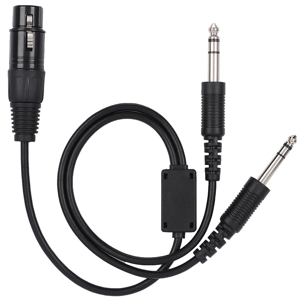 Linyer 5pin Dual Headset Plug XLR to GA Adapter Portable Aviation