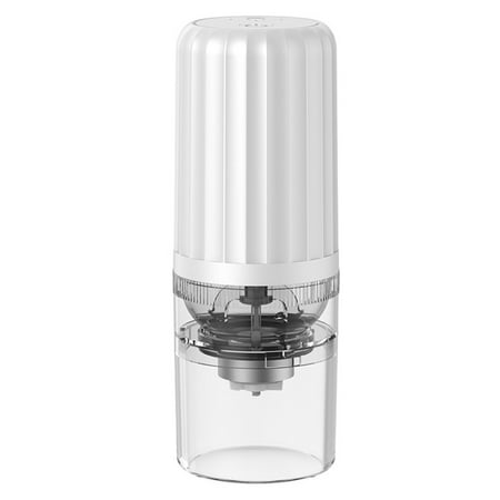 

Electric Coffee Grinder Household Removable Coffee Bean Grinder USB Charge Coffee Bean Grinder Office Kitchen Tool White