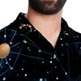 thumbnail image 5 of Cancer Constellation Men's Short Sleeve Printed Poplin Beach Shirts with Spread Collar - Casual Button Down Summer Tops for Unisex, 5 of 6