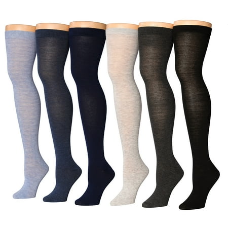 

Isadora Paccini Women s 6-Pack Argyle Over The Knee Socks
