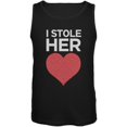 thumbnail image 1 of I Stole Her Heart Black Mens Tank Top, 1 of 1