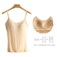 thumbnail image 3 of Women'S Plus Size Tank Tops With Built-in Bra Comfortable and Breathable, Suitable for Both Outer and Inner Wear With thin Spaghetti Straps 2XL, 3 of 8