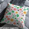 thumbnail image 2 of jejeloiu Vintage Flower Floral Fabric by the Yard 2 Yards,Rustic Farmhouse Daisy Room Decor Fabric by the Yard,Colorful Plant Fabric for Sewing For Teens,Microfiber Bedroom Decor, 2 of 6