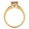 thumbnail image 4 of Clara Pucci 14K Yellow Gold 2ct Champagne Solitaire Ring for Women, 4 of 8