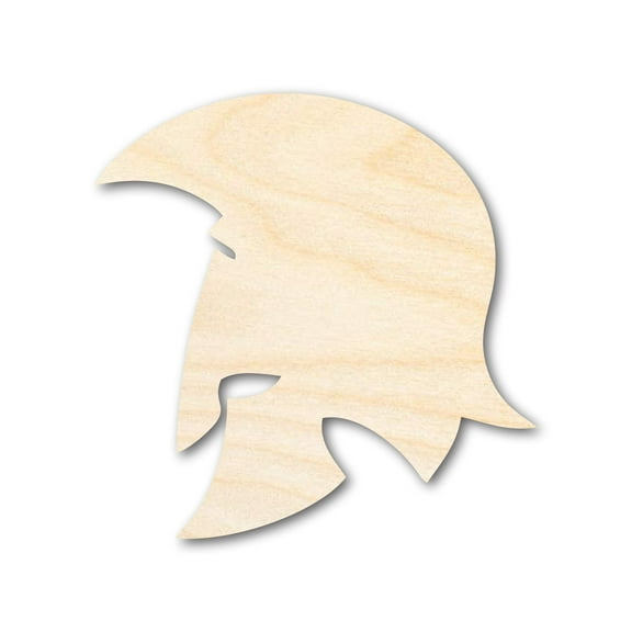 Unfinished Wood Trojan Mascot Shape 5" / 1/4"