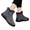 Gray, variant on Women's Slip on Ankle Boots, Warm Fleece Lined High Top Snow Boots with Thick Non Slip Sole, Cozy Winter Footwear for Cold Weather Outdoor Daily Wear