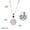N01035-01, variant on YANONELRY Classic TV Mermaid Openable and Closable Necklace Fashion Mermaid Shell Silver Plated Necklace Pendant For Women Jewelry Valentine's Day Gift