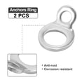 thumbnail image 5 of Unique Bargains 2pcs Stainless Steel Tie Down Anchors Hooks Strap Rings for Motorcycle Dirt Bike ATV Trailer Silver Tone, 5 of 8