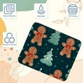thumbnail image 3 of Gingerbread Man Square Non-Slip Rubber Bottom Printed Desk Mat Mousepad for Office and Gaming - 8.3x9.8 Inch, 3 of 6