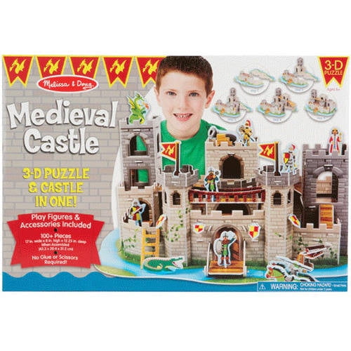 melissa and doug medieval castle 3d puzzle