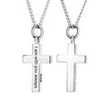 thumbnail image 3 of Women's Stainless Steel Always Cross Necklace -Matthew 28:20 by Shields of Strength, 3 of 4