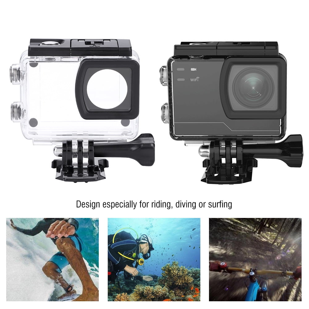 Akozon Camera Waterproof Case, Underwater Diving Housing