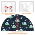 thumbnail image 3 of KLL 30" Christmas Tree Skirt Galaxy With Ufo Xmas Tree Skirts Mat for New Year Xmas Holiday Party Indoor Outdoor Home Decoration, 3 of 5