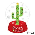 thumbnail image 2 of Big Dot of Happiness Merry Cactus - Shaped Fill-in Invitations - Christmas Cactus Party Invitation Cards with Envelopes - Set of 12, 2 of 6