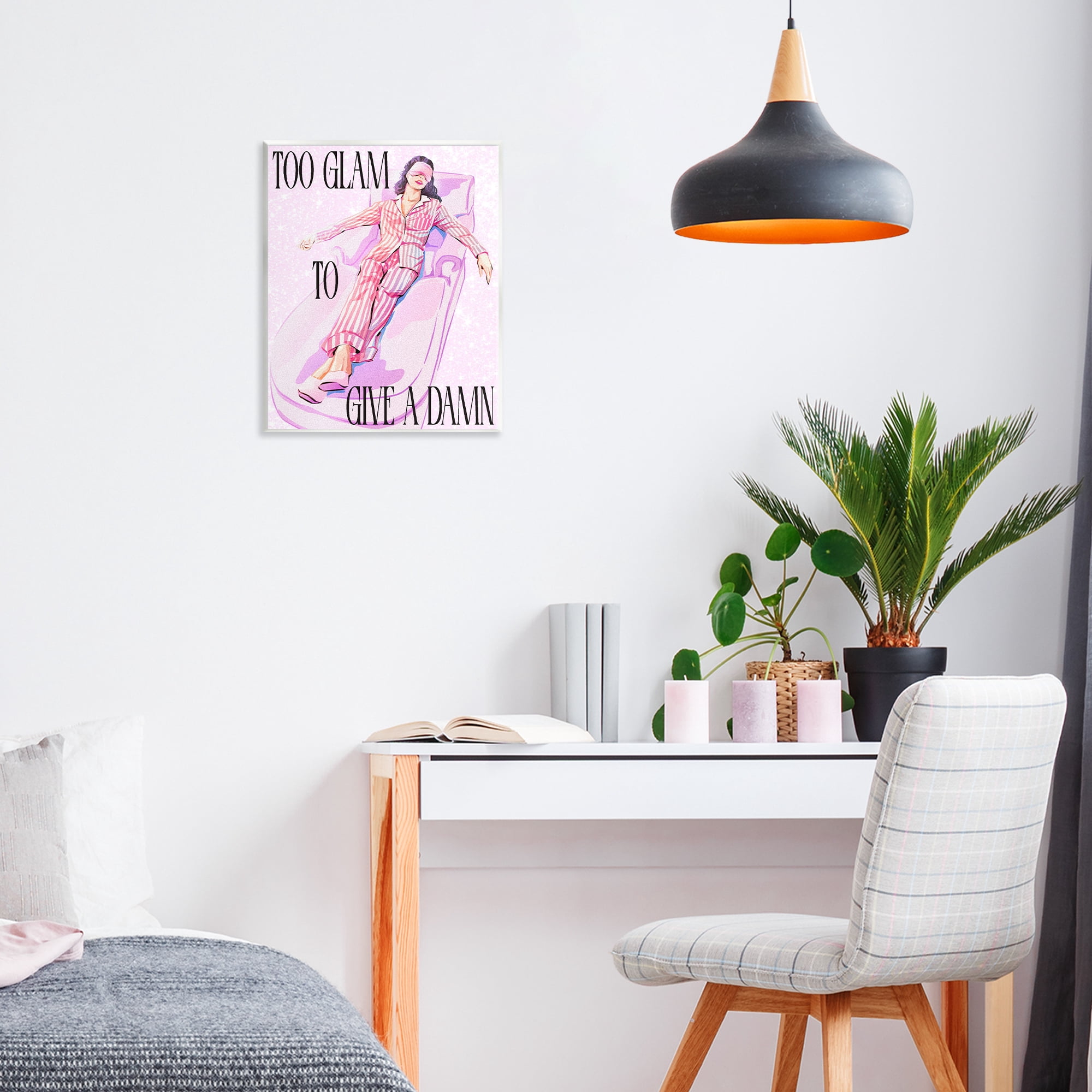 Stupell Industries To Glam To Care Wall Plaque Art, design by Ziwei Li
