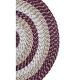 thumbnail image 2 of Better Trends 40" x 60" Tri-Circle Braided Rug 100% Polypropylene Durable and Stain Resistant Reversible Indoor Area Utility Rug, Country Stripe Collection - Burgundy Stripe, 2 of 4
