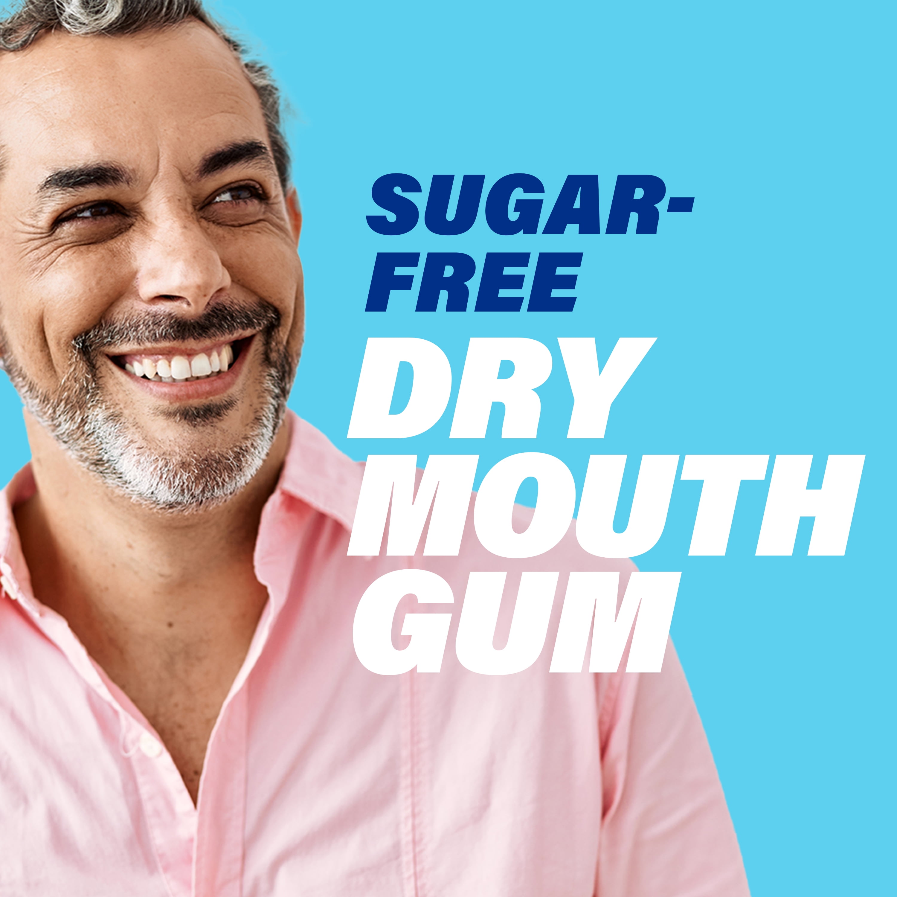 ACT Dry Mouth Moisturizing Gum With Xylitol, Soothing Mint, 20 ct.