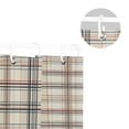 thumbnail image 5 of Yayeee Shower Curtain with Hooks 72"x72" Waterproof Fabric Bathroom Hanging Decor, Beige Plaid Pattern, 5 of 5