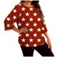 thumbnail image 3 of TaTaai Plus Size Gradient Print T-Shirt, Women's Long Sleeve Round Neck Top, Casual Loose Fit Blouse, Soft Home Wear, All Seasons Daily Attire Gift, 3 of 6
