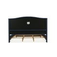thumbnail image 4 of Jennifer Taylor Home Marcella Tufted Wingback King Bed Dark Sapphire Blue, 4 of 20