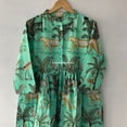 thumbnail image 6 of Forest Leopard Printed Beautiful Summer Dress,Cotton Dress,Hand Print Dress,Handblock Dress,Cotton Dress, Sketer Dress,Circle Dress,Summer, 6 of 8