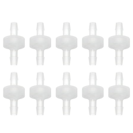 REGALWOVEN 10Pcs Non Return Check Valves, 3/16" Dia One Way Inline Hose Connector for Water Air Gas