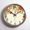 thumbnail image 3 of Reloj de pared silencioso de acero inoxidable y metal, reloj de pared de aluminio creativo y moderno para sala de estar, 3 of 5