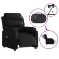 thumbnail image 5 of vidaXL Electric Massage Recliner Chair Black Faux Leather, 5 of 9