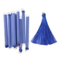thumbnail image 2 of 10 Piezas DIY Artesanía Borlas Pendiente Joyería Fabricación Suministros 7 Cm Azul, 2 of 9