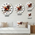 thumbnail image 4 of Designart "Abstract Symphony in Red and Black II" Abstract Oversized Wall Clock, 4 of 6