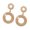 Gold, variant on Delicate Openwork Hoop Earrings with Rhinestones Fashion Accessories