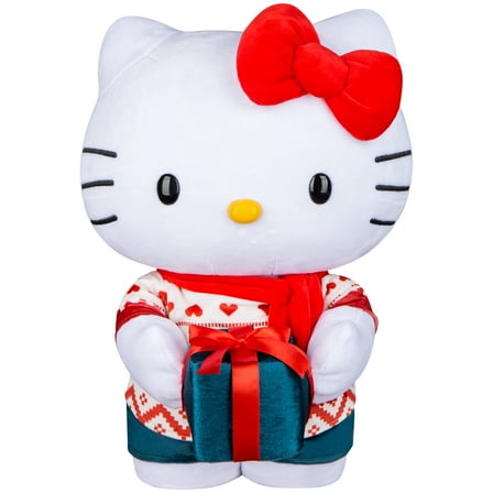 Christmas Holiday Greeter Hello Kitty Holding Present Sanrio 11.41 in x 11.02 in x 16.92 in 1.90 lb
