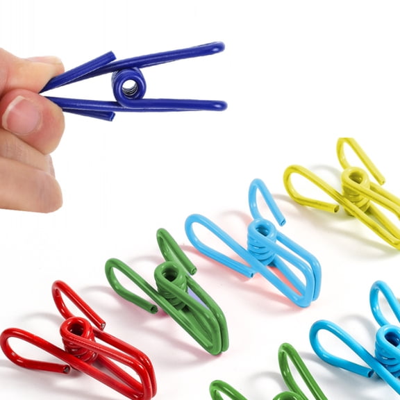 20 Pack Assorted Chip Bag Clips Utility, Chip Clips - 2 Inch Colorful Sealer for Paper Holder, Clothesline Clip, Kitchen Bags