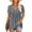 GrayBlue, variant on KISSMODA Summer Tops for Women V Neck Boho Blouse Short Sleeve Tops Print Casual Trendy T Shirts Pullover