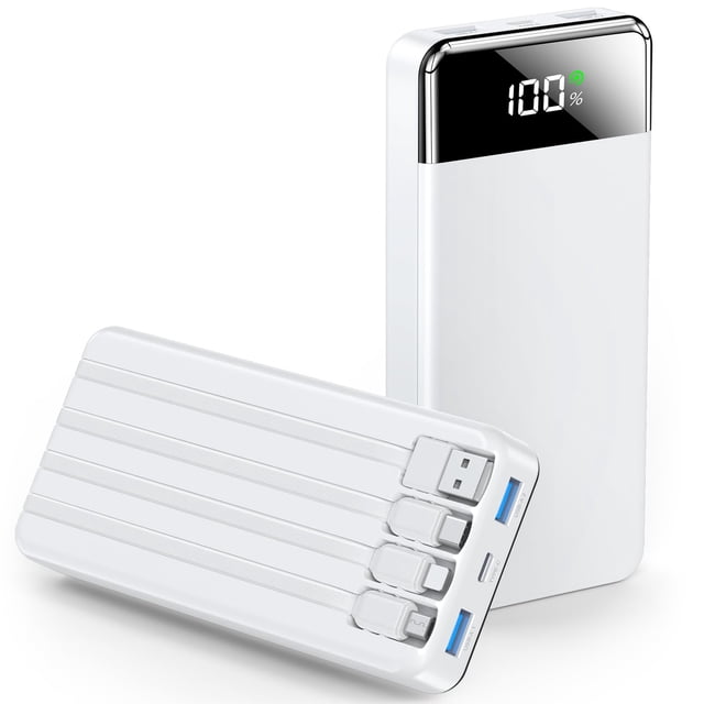 Cargador portátil Power Bank SABANI 35000 mAh con 4 cables