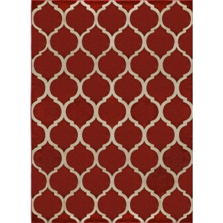 Charlton Home Gainer Zone rouge Tapis