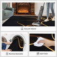thumbnail image 5 of Geometric Abstract Rugs For Living Room, Simple Black Gold Rugs For Bedroom, Ultra Soft Short Pile Machine Washable Carpet For Kids Room Under Kitchen Table Apartment Office, 5 of 7