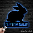 thumbnail image 3 of Handmadetneonsign Personalized Rabbit Metal Wall Art LED Light, Custom Bunny Metal Sign Room Decor, 3 of 5