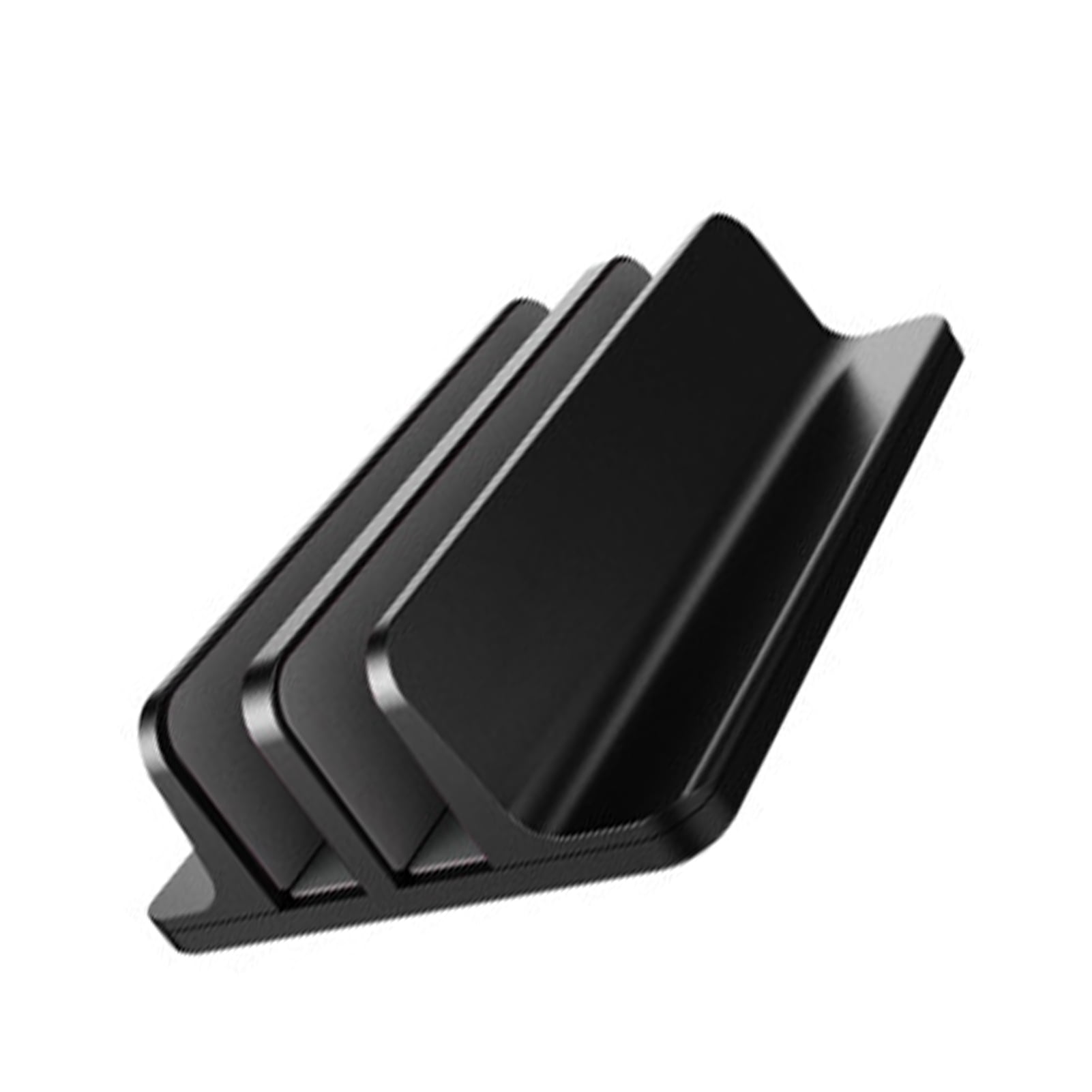 Desk Vertical Laptop Stand 2 Slot Desktop Stand Holder With Adjustable Dock Aluminum Alloy Laptop Stand For Desk Compatible With 17in Laptops