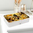 thumbnail image 6 of Honeybee Earring Organizer Jewelry Box Necklace Organizer PU Leather with Removable Compartment Portable, 6 of 6