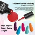 thumbnail image 4 of Kit de uñas JEWHITENY Poly Gel de 14 colores y 27 esmaltes en gel con luz UV, 4 of 8