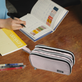 thumbnail image 5 of Estuche grande para lápices, estuche duradero para bolígrafos con gran capacidad, bolsa de papelería portátil con mangoShape5, 5 of 5