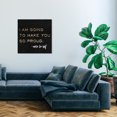 thumbnail image 2 of Wynwood Studio Canvas Make Myself Proud Fashion and Glam Lifestyle Wall Art Canvas Print Black Metallic Gold 30x30, 2 of 3