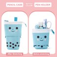 thumbnail image 5 of 5.12x6.7IN Sliding Pencil Case Box Pencil Bag Stationery Box Storage Bag Pencil Case Large Capacity Pencil Pouch Aesthetic Pen Bag Portable Journaling Supplies for Office Supplies, Travel Accessories, 5 of 9